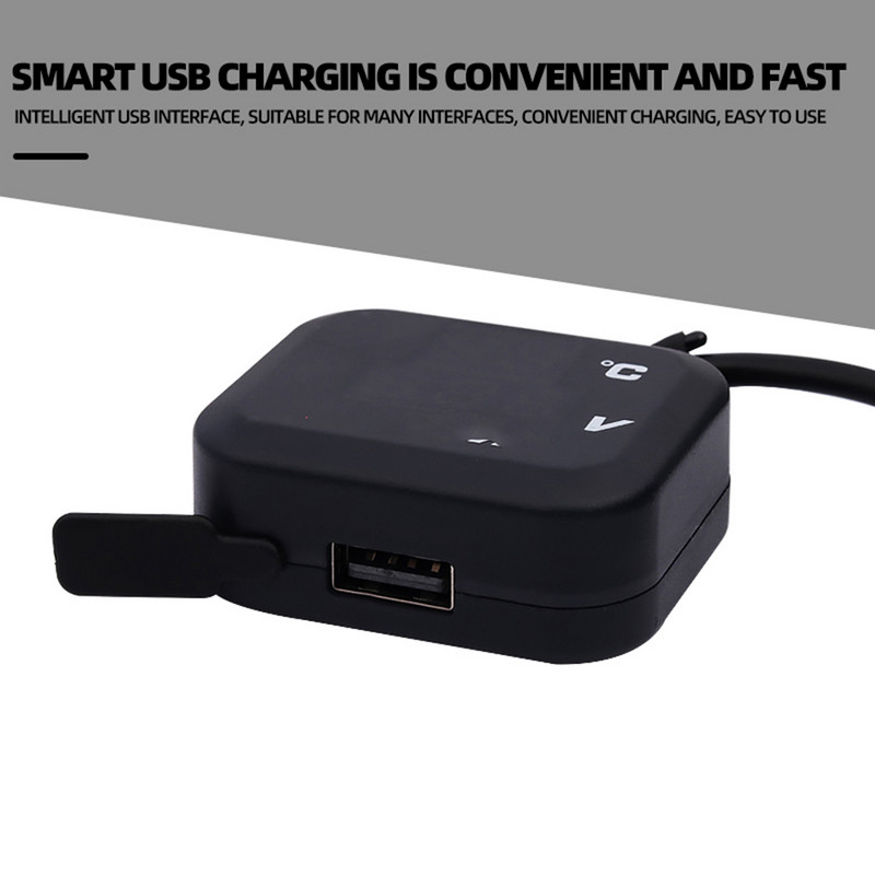 Voltmetru pentru motocicletă, temperatură, încărcător USB, termometru, tensiune, indicator digital, afișaj pentru Vespa Yamaha NMAX XMAX TMAX NVX XADV