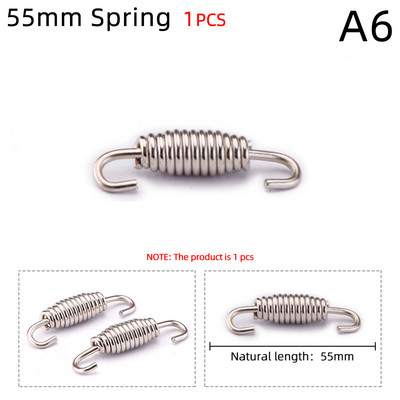 1kom univerzalnih motociklističkih opružnih kuka od nehrđajućeg čelika za dizajn ispušne cijevi za zrak akrapovic sc