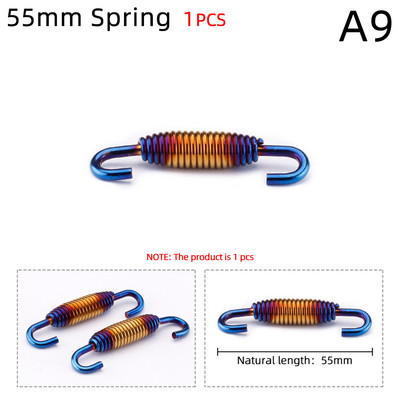 1kom univerzalnih motociklističkih opružnih kuka od nehrđajućeg čelika za dizajn ispušne cijevi za zrak akrapovic sc