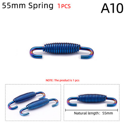 1kom univerzalnih motociklističkih opružnih kuka od nehrđajućeg čelika za dizajn ispušne cijevi za zrak akrapovic sc