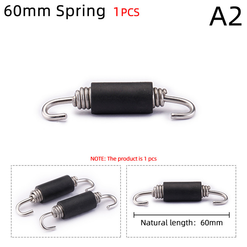 1kom univerzalnih motociklističkih opružnih kuka od nehrđajućeg čelika za dizajn ispušne cijevi za zrak akrapovic sc