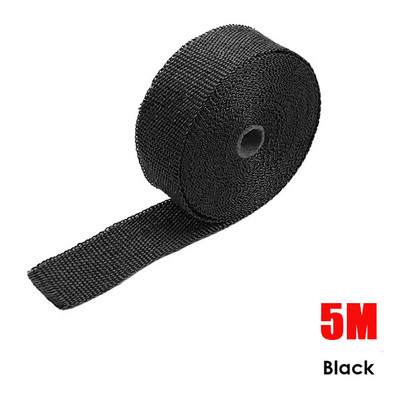 500 CM motociklo išmetimo apvyniojimo ritinėlis stiklo pluošto šilumos skydas išmetimo antgalis vamzdis šilumos apvyniojimo juosta terminė apsauga automobilių priedai