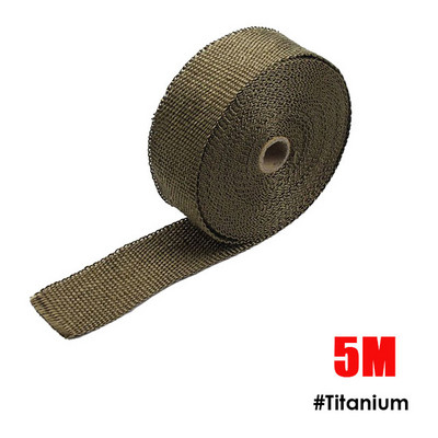 500 CM motociklo išmetimo apvyniojimo ritinėlis stiklo pluošto šilumos skydas išmetimo antgalis vamzdis šilumos apvyniojimo juosta terminė apsauga automobilių priedai