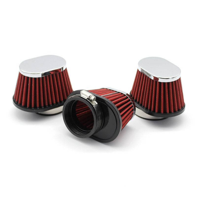 51/55/60 mm motociklo automobilio oro filtras didelio srauto įsiurbimo filtras įsiurbimo filtras sportinio maitinimo tinklo kūgio šalto oro indukcija