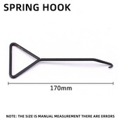 Sisteme universale de eșapament pentru motociclete Instrument de extragere a cârligului cu arc Instrument de îndepărtare a știftului cu mâner pentru țeavă de eșapament.