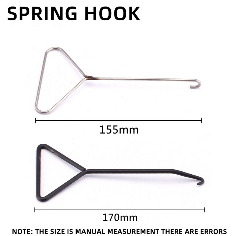 Sisteme universale de eșapament pentru motociclete Instrument de extragere a cârligului cu arc Instrument de îndepărtare a știftului cu mâner pentru țeavă de eșapament.