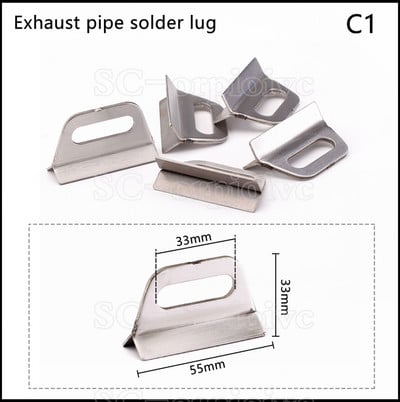 Adaptor pentru țeavă de evacuare pentru motocicletă 60-51mm 51-38mm conectare Reductor suplimentar Toba de eșapament din oțel inoxidabil Accesorii și instrumente de instalare