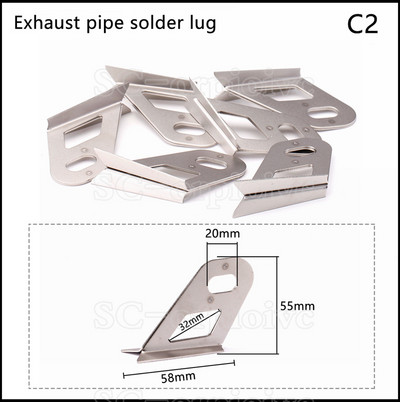 Adaptor pentru țeavă de evacuare pentru motocicletă 60-51mm 51-38mm conectare Reductor suplimentar Toba de eșapament din oțel inoxidabil Accesorii și instrumente de instalare