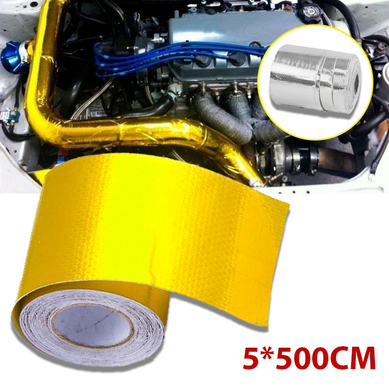 3 värvi Mootorrataste heitgaaside soojuslindi mähis summuti termoteip auto universaalne motokrossi modifitseeritud isolatsiooni kaitseteip