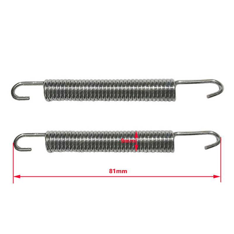 Motorkerékpár kipufogócső Hangtompító rögzítő rugós tömlőcsatlakozó csövek Rozsdamentes acél