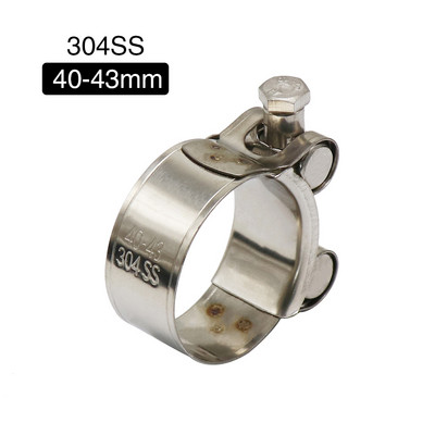 ZS MOTOS motocikl od nehrđajućeg čelika 304 jedna stezna cijev za ispušnu cijev 26-63 mm stezaljka za ispušni prigušivač