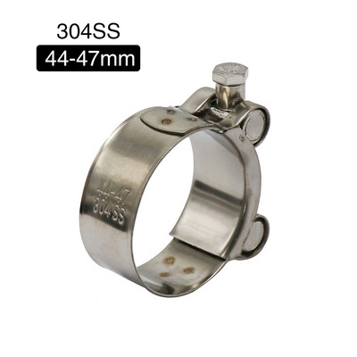 ZS MOTOS motocikl od nehrđajućeg čelika 304 jedna stezna cijev za ispušnu cijev 26-63 mm stezaljka za ispušni prigušivač