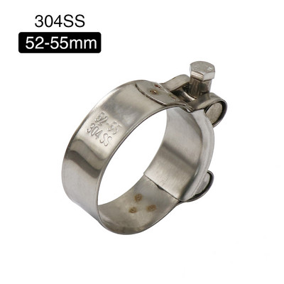 ZS MOTOS motocikl od nehrđajućeg čelika 304 jedna stezna cijev za ispušnu cijev 26-63 mm stezaljka za ispušni prigušivač