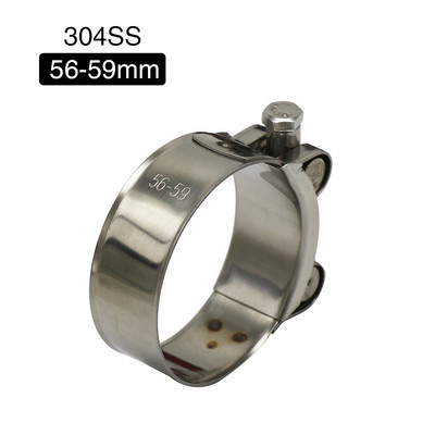 ZS MOTOS motocikl od nehrđajućeg čelika 304 jedna stezna cijev za ispušnu cijev 26-63 mm stezaljka za ispušni prigušivač