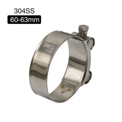 ZS MOTOS motocikl od nehrđajućeg čelika 304 jedna stezna cijev za ispušnu cijev 26-63 mm stezaljka za ispušni prigušivač