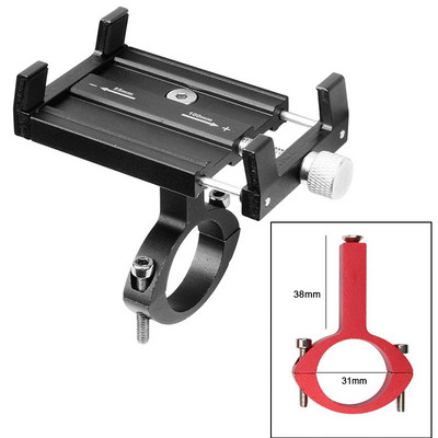 Dviračio mobiliojo telefono laikiklis aliuminio lydinio navigacinis dviračio telefono laikiklis MTB keliui, skirtas iPhone Samsung Xiaomi stovo priedai