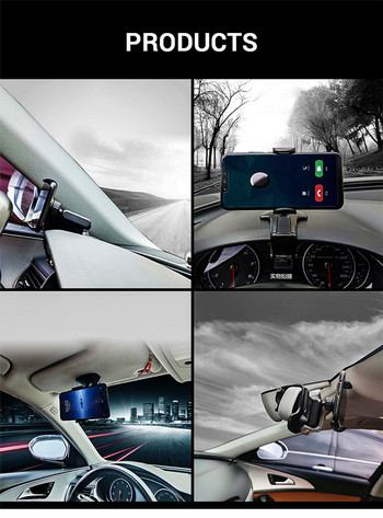 2022 Ταμπλό αυτοκινήτου Βάση τηλεφώνου Βάση κινητού τηλεφώνου Ρυθμιζόμενη GPS Κλιπ αυτοκινήτου Στήριγμα smartphone Βάση στήριξης καθρέφτη αλεξήλιο