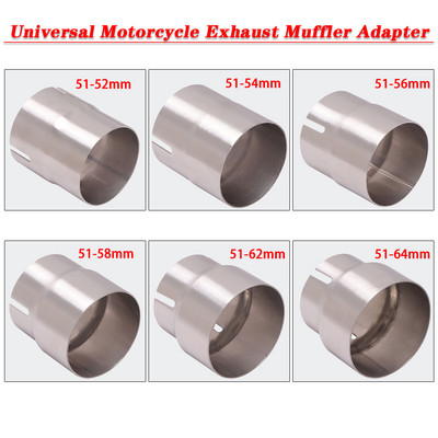 Adaptor universal de evacuare pentru motociclete Ecsape Moto 51mm la 52mm 54mm 56mm 58mm 62mm 64mm Adaptor de conexiune țeavă de tobe de eșapament Reductor