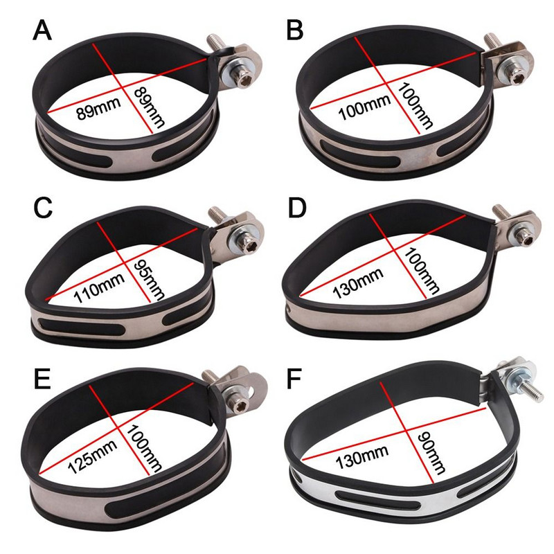 Dodatna oprema Vješalica za stražnji prigušivač Traka za pričvršćivanje cijevi Zaštitnik ispušne cijevi motocikla Stezaljka za ispušne plinove Fiksirani prsten