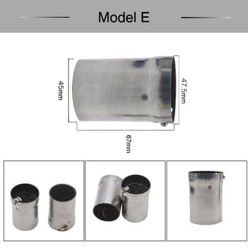 ZS MOTOS 51mm 60mm εισόδου σιγαστήρα εξάτμισης μοτοσικλέτας Ρυθμιζόμενος σιγαστήρας DB Killer Noise Sound Eliminator Μπροστινός καταλύτης