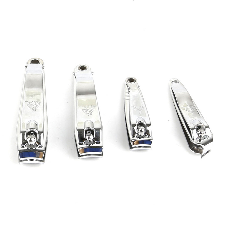 Dispozitiv de tăiat unghii din oțel inoxidabil cu 4 dimensiuni Trimmer profesional pentru manichiură Dispozitiv de tuns unghii de înaltă calitate cu dispozitiv de prindere