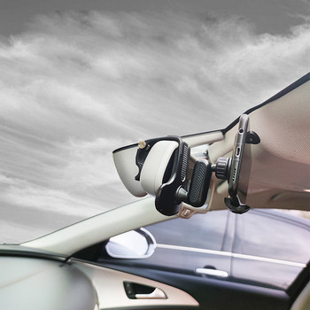 Νέα βάση στήριξης τηλεφώνου αυτοκινήτου ταμπλό αυτοκινήτου Βάση κινητού τηλεφώνου Ηλιοπροστασία Καθρέφτης Smartphone αυτοκινήτου Βάση GPS για iPhone 12 11 Xiaomi Mount