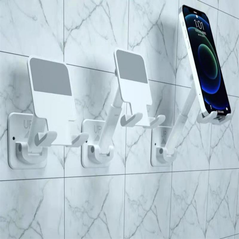 Suport telefon de perete reglabil T11 Suport de perete Suport telefon auto Suport telefon pentru bucătărie Toaletă Accesorii pentru telefon mobil