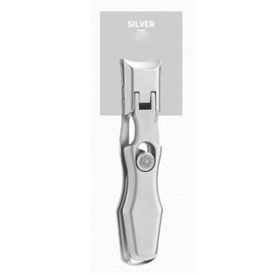 Dispozitiv de tăiat unghii portabil ultra ascuțit Dispozitiv de tăiat unghii cu deschidere lată a fălcilor din oțel, anti stropire, tăietor de unghii, manichiură