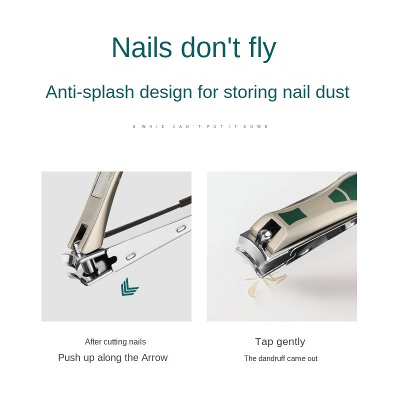 Rezač za nokte protiv prskanja s turpijom za manikuru od nehrđajućeg čelika za tvrdo rezanje uraslih noktiju Širi rezač Izdržljive škare