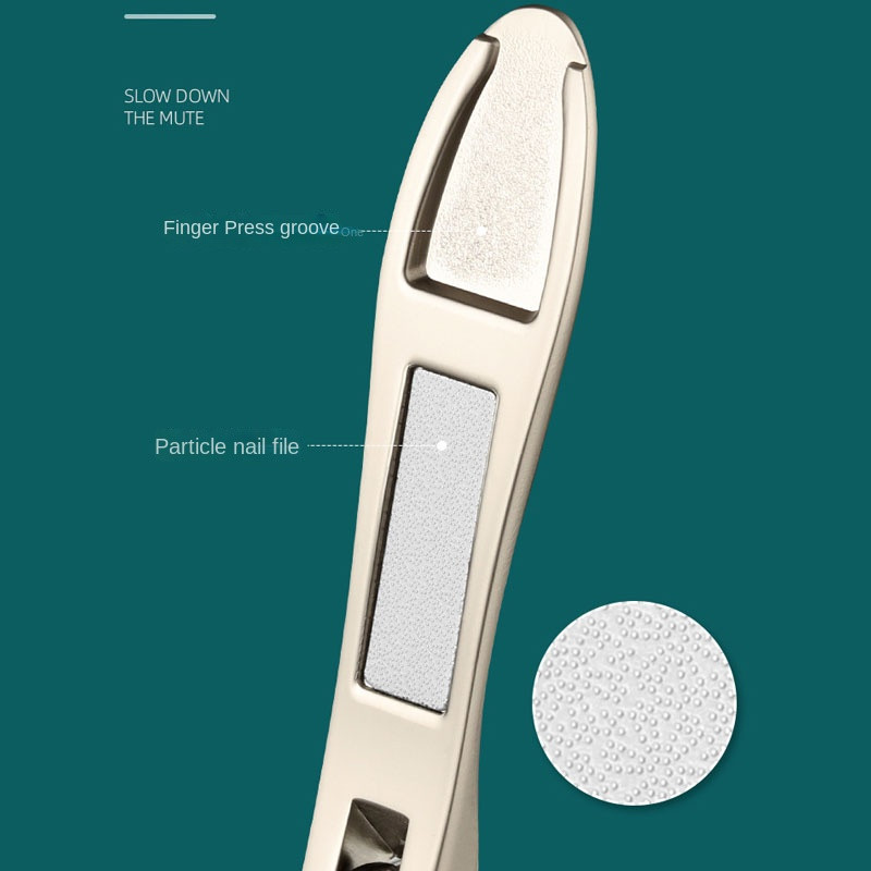 Rezač za nokte protiv prskanja s turpijom za manikuru od nehrđajućeg čelika za tvrdo rezanje uraslih noktiju Širi rezač Izdržljive škare