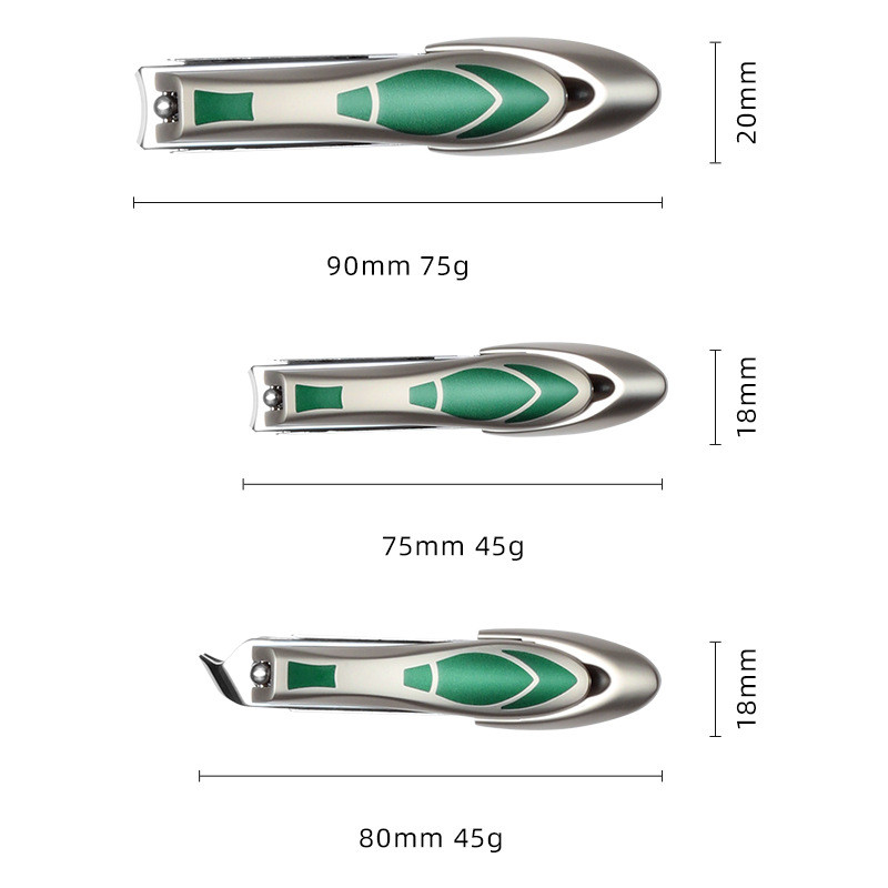 Rezač za nokte protiv prskanja s turpijom za manikuru od nehrđajućeg čelika za tvrdo rezanje uraslih noktiju Širi rezač Izdržljive škare