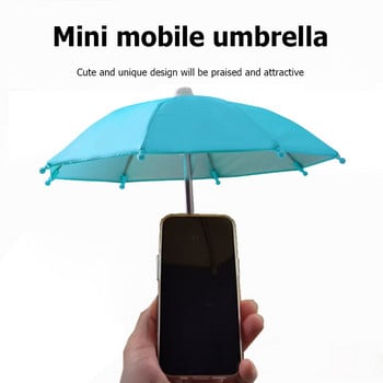 Μοτοσικλέτα ποδήλατο Βάση κινητού τηλεφώνου Sun Shade Color Mini Umbrella Φορητή αδιάβροχη ομπρέλα βάσης ατμομηχανής