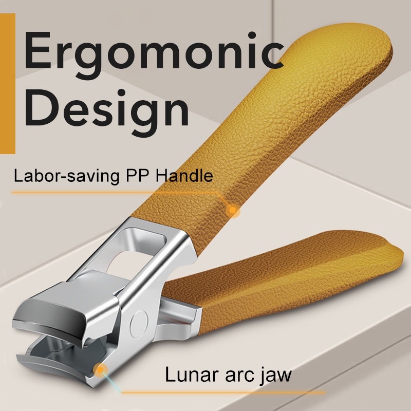 Dispozitive de tăiat unghii anti-stropire Unghii groase și dure de la picioare Speciale din oțel inoxidabil cu deschidere lată a fălcilor Manichiură Instrumente pentru tăierea unghiilor