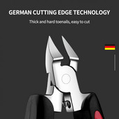 1 buc tăietoare de unghii pentru degete de la picioare, corectare a unghiilor, unghii groase, unghii încarnate, tăietoare pentru piele moartă, pentru îndepărtarea murdăriei, instrument de îngrijire pentru pedichiură