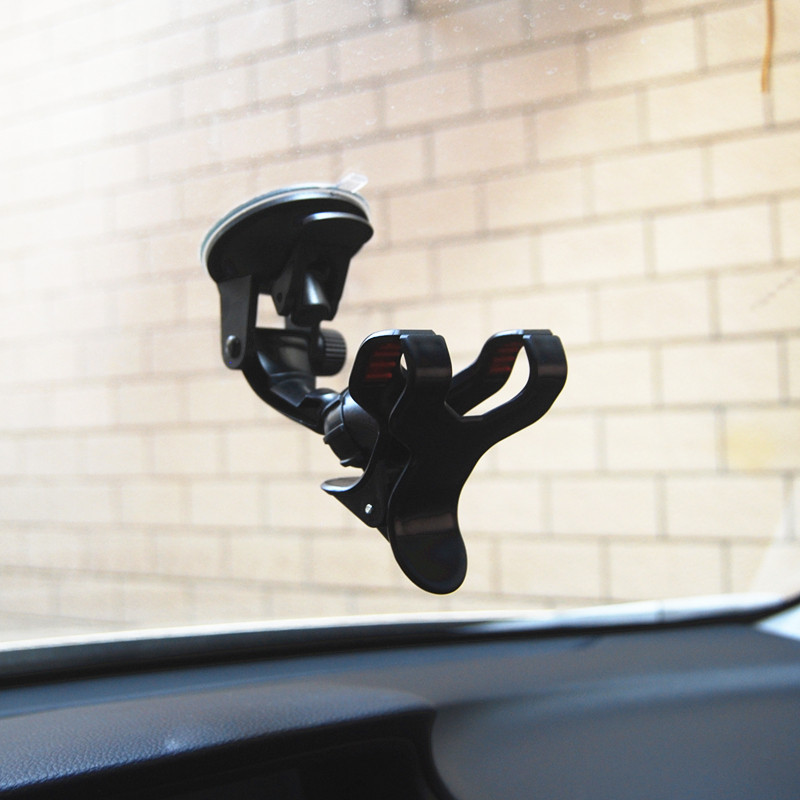 Suport universal pentru telefon de mașină pentru parbriz Suport de montare pentru suport cu clemă Suport rotativ 360 pentru suport cu gel de silicon Suport pentru mașină Suport pentru afișaj GPS