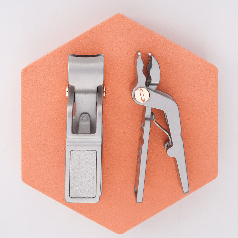 Škare za nokte široke čeljusti u obliku krokodila Rezač za manikuru od nehrđajućeg čelika Zaštita od prskanja Debeli tvrdi nokti na nožnim prstima Škare Alati za pedikuru