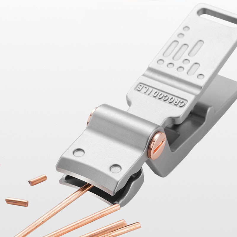 Škare za nokte široke čeljusti u obliku krokodila Rezač za manikuru od nehrđajućeg čelika Zaštita od prskanja Debeli tvrdi nokti na nožnim prstima Škare Alati za pedikuru
