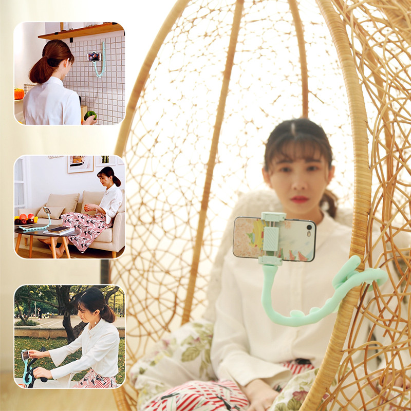 Home Wall Live Suport Nou drăguț Caterpillar Lazy Bracket Telefon mobil Desktop Bicicletă Suport mașină Worm Flexibil Ventuză