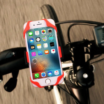 Държач за телефон за мотоциклет Еластичен силикон X Web Grip Лента за монтиране на телефона Еластична гумена велосипедна навигация Телефон Фиксирана каишка