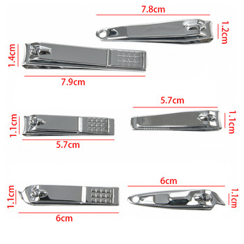 Машинка за подстригване на нокти Нож за тример от неръждаема стомана Инструменти за маникюр и педикюр Професионален комплект инструменти за пръсти на пръстите на краката Нокторезачки за нокти