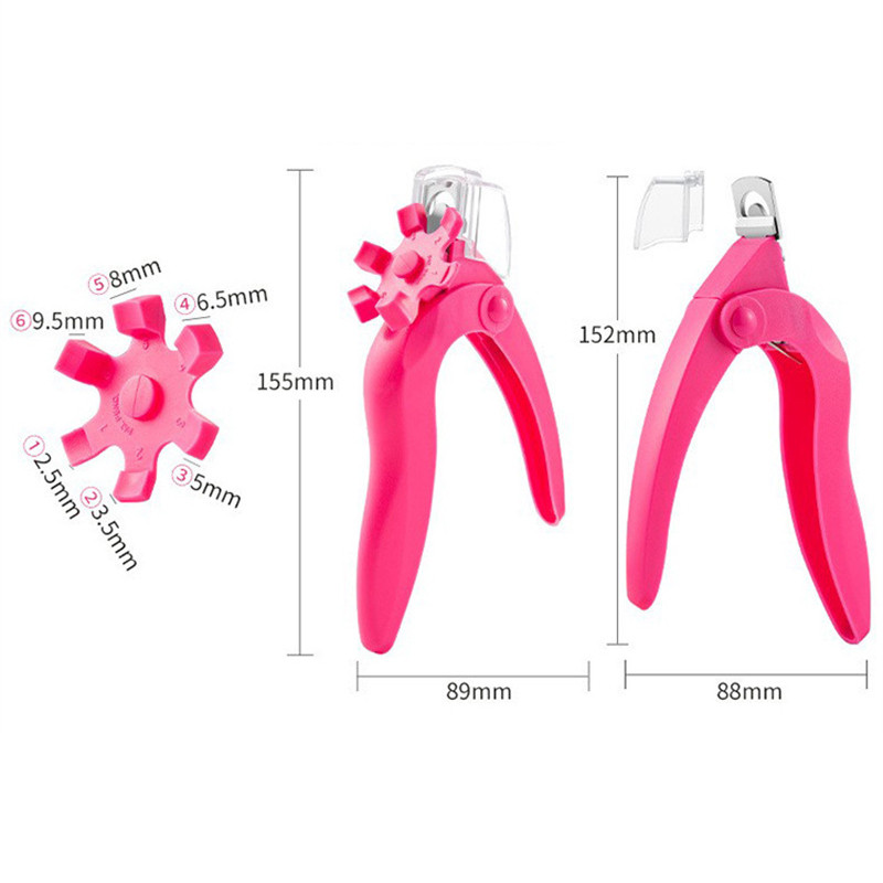 Sfaturi de tăiat unghii false cu trei tăieturi Trimmer pentru tăietor de margini Vârfuri în formă de U Dispozitive de tăiat unghii din acril Sfaturi pentru tăietor de unghii Instrumente pentru manichiură