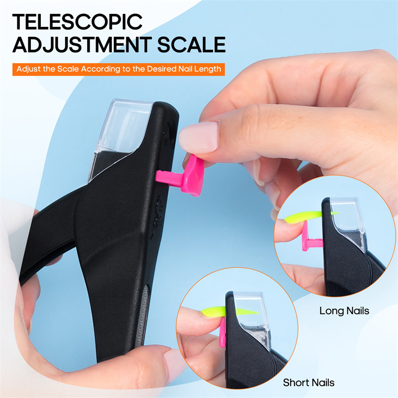 Akrilna škarica za nokte u obliku slova U od nehrđajućeg čelika, podesiva, umjetna, lažna škarica za nokte, alati za rezanje, manikura, pedikura