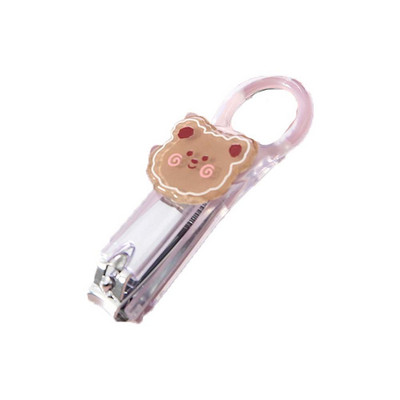 1 vnt 2023 Naujos mielos animacinių filmų nagų kirpimo mašinėlės su silikoniniu dangteliu, lyno rankenos dizaino nagų žnyplėmis pjaustyklė Kawaii mini nagų kirpimo mašinėlė