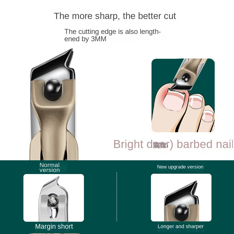 Šarene škare za nokte Rezač za nokte protiv prskanja Odvojivi dizajn škare za nokte Alat za manikuru noktiju od nehrđajućeg čelika