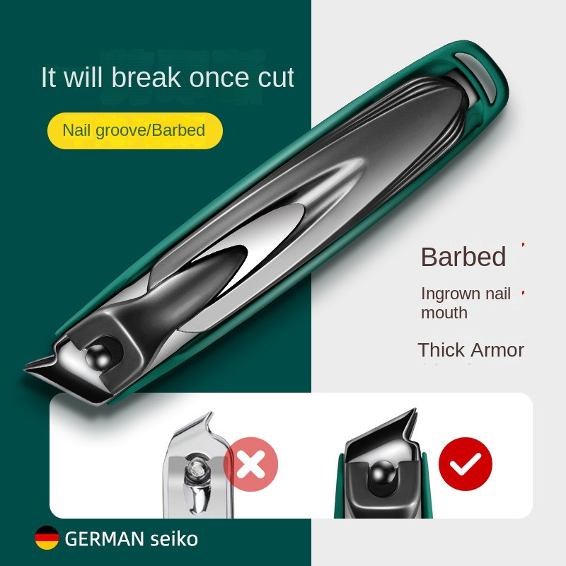 Šarene škare za nokte Rezač za nokte protiv prskanja Odvojivi dizajn škare za nokte Alat za manikuru noktiju od nehrđajućeg čelika