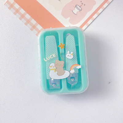 2 τμχ Νυχοκόπτη Νυχοκόπτη για χαριτωμένα κορίτσια Παιδικό ψαλίδι νυχοκόπτη Πεντικιούρ Νυχοκόπτη για τα δάχτυλα Κιτ σετ νυχιών εργαλείων μανικιούρ ομορφιάς