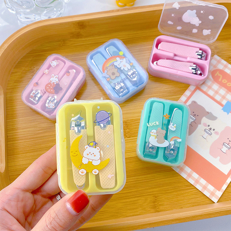 2 τμχ Νυχοκόπτη Νυχοκόπτη για χαριτωμένα κορίτσια Παιδικό ψαλίδι νυχοκόπτη Πεντικιούρ Νυχοκόπτη για τα δάχτυλα Κιτ σετ νυχιών εργαλείων μανικιούρ ομορφιάς