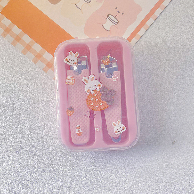 2 τμχ Νυχοκόπτη Νυχοκόπτη για χαριτωμένα κορίτσια Παιδικό ψαλίδι νυχοκόπτη Πεντικιούρ Νυχοκόπτη για τα δάχτυλα Κιτ σετ νυχιών εργαλείων μανικιούρ ομορφιάς