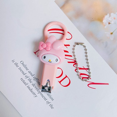Mașină de tăiat unghii cu desene animate Kawaii Hello Kitty Melody Cinnamoroll Mașină de tăiat unghiile de la picioare Foarfece pentru unghii Cutter pentru unghii