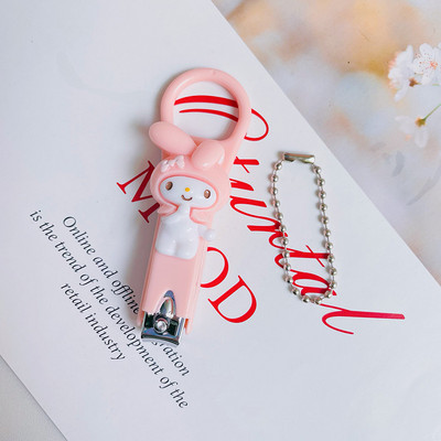 Mașină de tăiat unghii cu desene animate Kawaii Hello Kitty Melody Cinnamoroll Mașină de tăiat unghiile de la picioare Foarfece pentru unghii Cutter pentru unghii